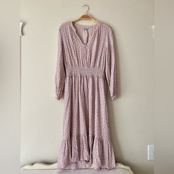 Rails Renata Flower Vines Floral Summer Midi Dress Size Medium - Picture 6 of 11